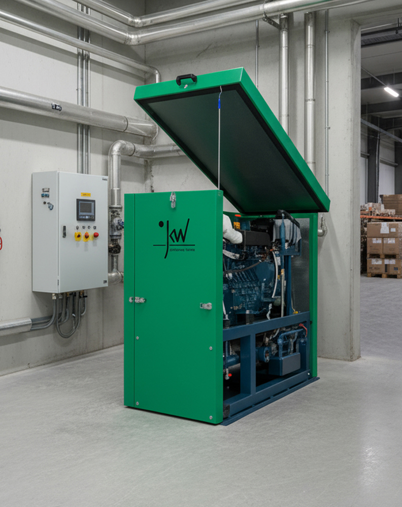 Gewerbekunden Wärme Blockheizkraftwerk Hero Image